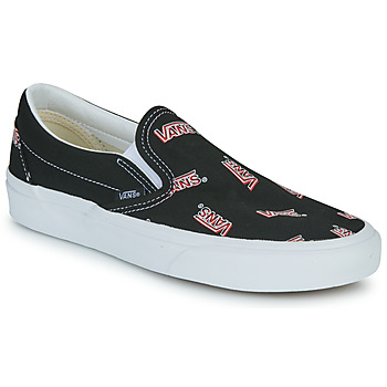 Chaussures Slip ons Vans CLASSIC SLIP-ON Noir / Rouge