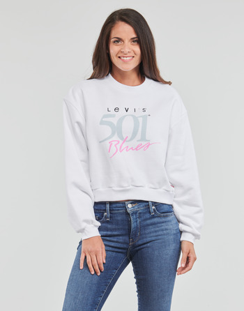 Vêtements Femme Sweats Levi's GRAPHIC VINTAGE CREW BRIGHT WHITE