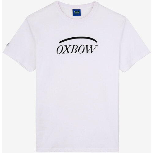 Vêtements Homme T-shirts manches courtes Oxbow Tee shirt manches courtes graphique TALAI Blanc