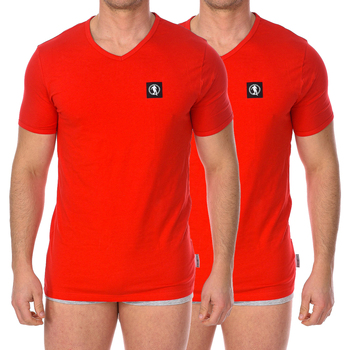 Vêtements Homme T-shirts manches courtes Bikkembergs BKK1UTS08BI-RED Rouge