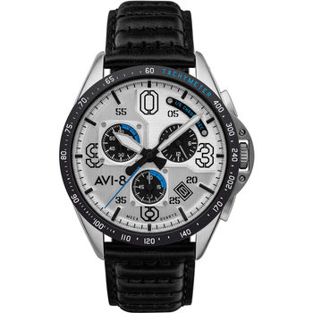 Montres & Bijoux Homme Montres Analogiques Avi-8 Avi AV-4077-01, Quartz, 43mm, 5ATM Argenté