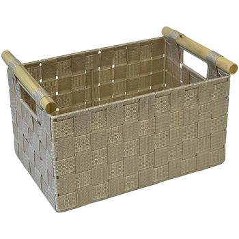 Maison & Déco Paniers / boites et corbeilles Unimasa Panière déco en Polypropylène tressé 30 cm Beige