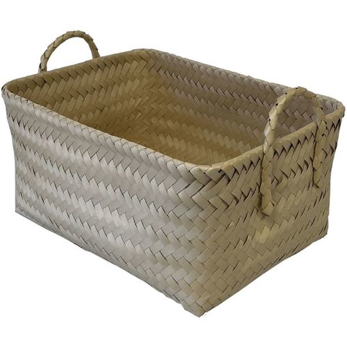 Maison & Déco Paniers / boites et corbeilles Unimasa Panière déco en Polypropylène tressé 40 cm Beige