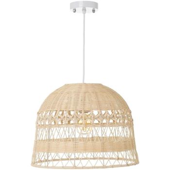 Maison & Déco Lustres / suspensions et plafonniers Unimasa Lustre en Rotin Beige