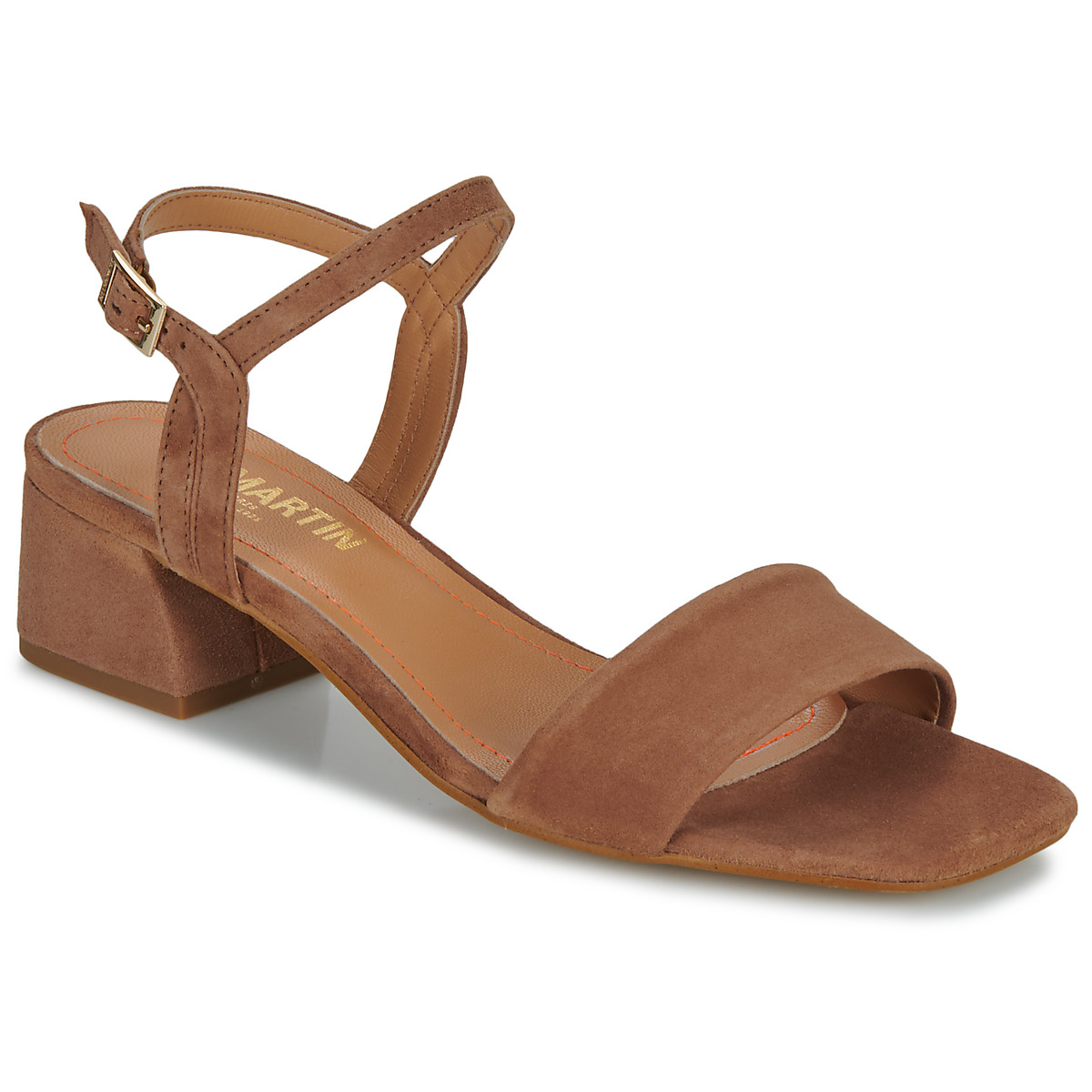 Chaussures Femme Sandales et Nu-pieds JB Martin VALSER Chèvre velours camel