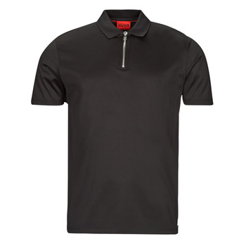 Vêtements Homme Polos manches courtes HUGO DOZELOT Noir