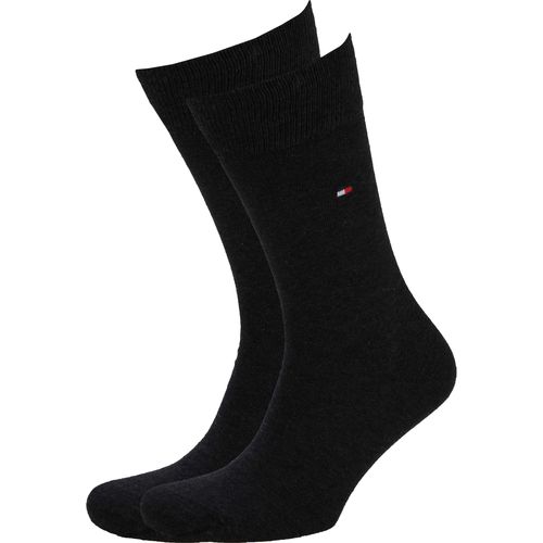 Sous-vêtements Homme Socquettes Tommy Hilfiger Chaussettes Classique Lot de 2 paires Noir Noir