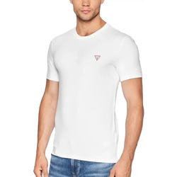 Vêtements Homme T-shirts manches courtes Guess Classic triangle Blanc