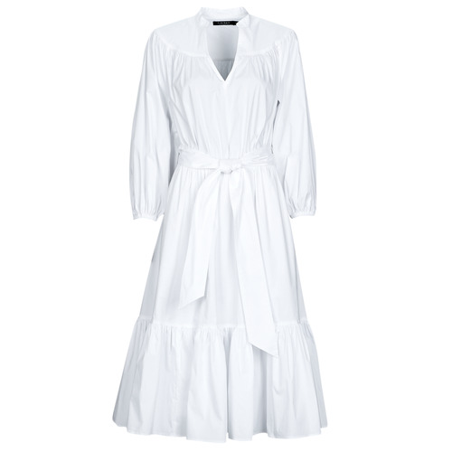 Vêtements Femme Robes longues Lauren Ralph Lauren VRATESKA Blanc