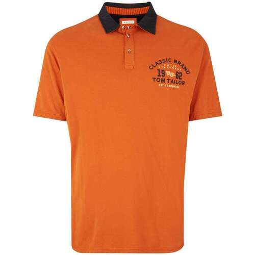 Vêtements Homme Polos manches courtes Tom Tailor 138923VTAH22 Orange