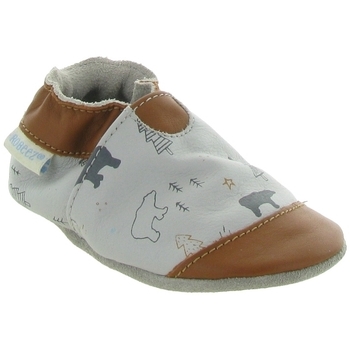 Chaussures Garçon Chaussons bébés Robeez WINTERING BEAR Beige