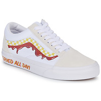 Chaussures Baskets basses Vans OLD SKOOL Blanc / Rouge