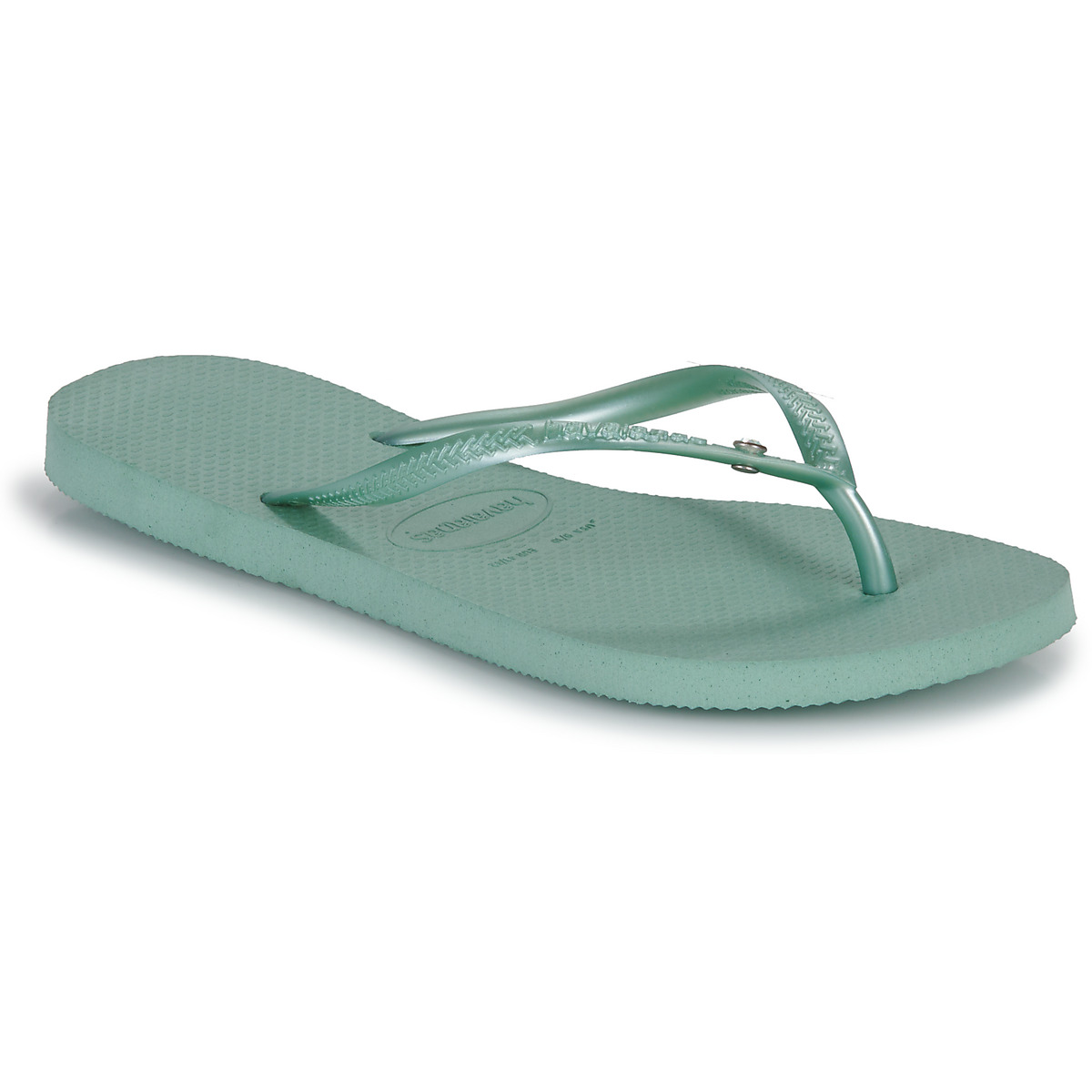 Chaussures Femme Tongs Havaianas SLIM CRYSTAL SWII Vert