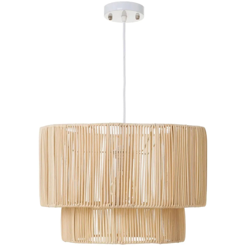 Maison & Déco Lustres / suspensions et plafonniers Unimasa Lustre en Rotin Beige