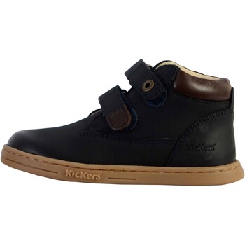 Chaussures Fille Baskets montantes Kickers Basket A Scratch Cuir  Tackeasy Marine