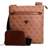 Sacs Homme Pochettes / Sacoches Guess Logo original triangle Marron