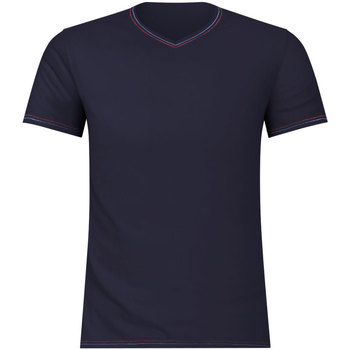 Vêtements Homme T-shirts manches courtes Eminence Tee-shirt col V homme Fait en France Bleu