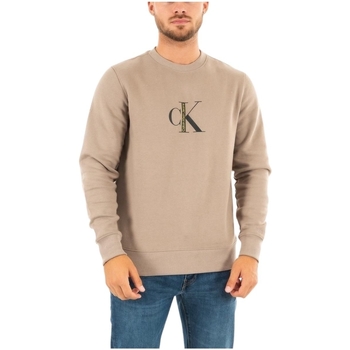 Vêtements Homme Sweats Calvin Klein Jeans Pull en coton  Ref 57542 A03 Perfect Taupe Gris