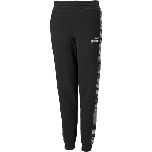 Vêtements Fille Pantalons Puma Bas de Jogging Junior ESS+ Camo Pants Noir