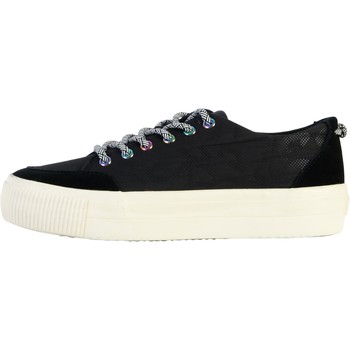 Chaussures Femme Baskets basses Desigual Basket Cuir Street Padded Noir