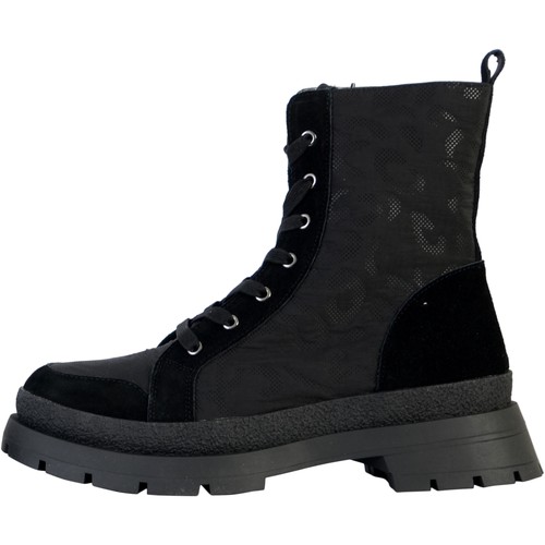 Chaussures Femme Boots Desigual Bottine à Lacets Padded Noir