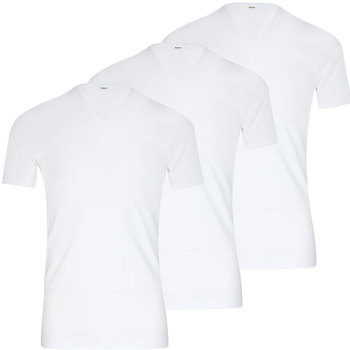 Vêtements Homme T-shirts manches courtes Eminence Lot de 3 Tee-shirt homme col V Les Classiques Blanc