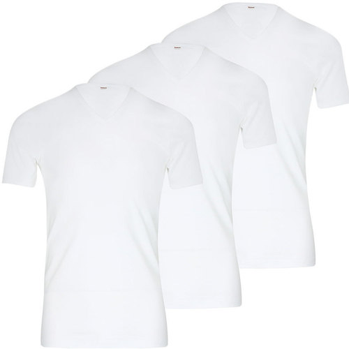 Vêtements Homme T-shirts manches courtes Eminence Lot de 3 Tee-shirt homme col V Les Classiques Blanc