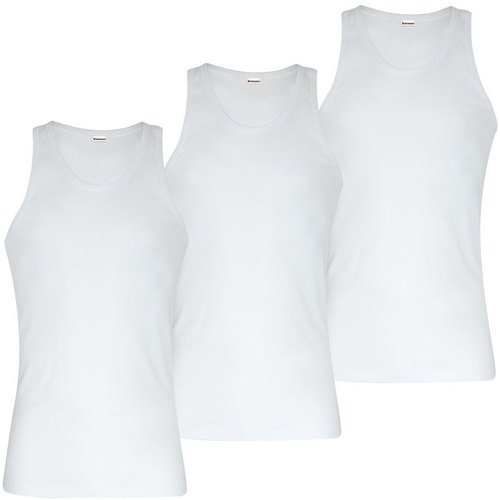 Vêtements Homme T-shirts manches courtes Eminence Lot de 3 débardeurs homme Les Classiques Blanc