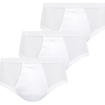 Sous-vêtements Homme Slips Eminence Lot de 3 slips homme taille haute ouvert Les Classiques Blanc