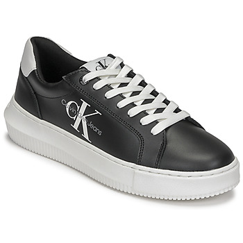 Chaussures Femme Baskets basses Calvin Klein Jeans CHUNKY CUPSOLE LACEUP MON LTH WN Noir / Blanc