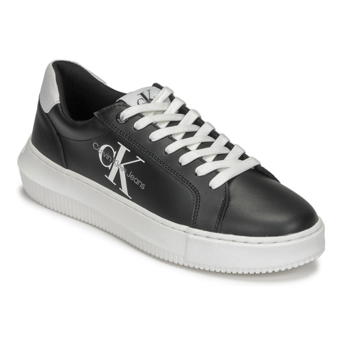 Chaussures Femme Baskets basses Calvin Klein Jeans CHUNKY CUPSOLE LACEUP MON LTH WN Noir / Blanc