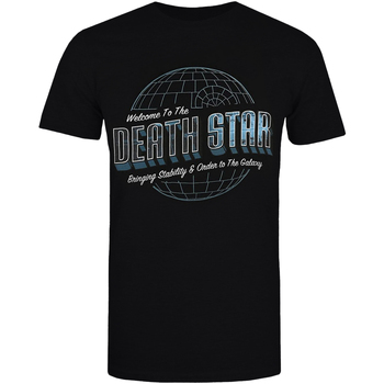 Vêtements Homme T-shirts manches longues Disney Welcome To The Death Star Noir