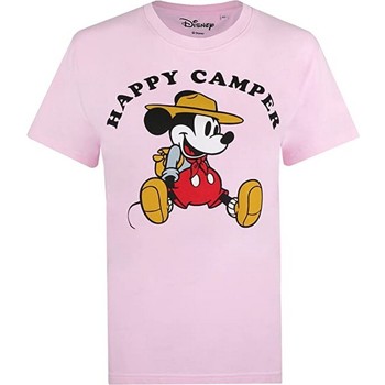 Vêtements Femme T-shirts manches longues Disney Happy Camper Multicolore