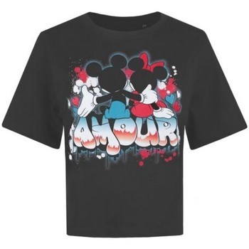 Vêtements Femme T-shirts manches longues Disney Graff Amour Multicolore