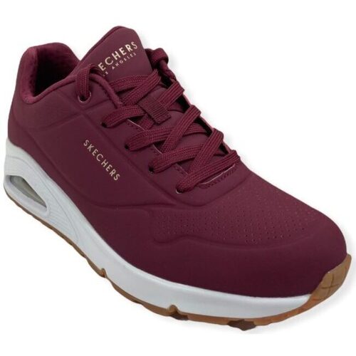 Chaussures Femme Baskets mode Skechers Basket UNO Stand on Air Bordeaux Rouge