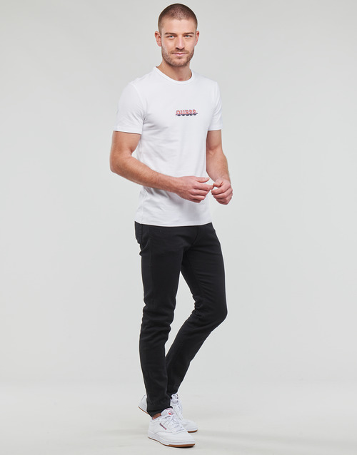 Guess MAKSIM CN SS TEE Blanc