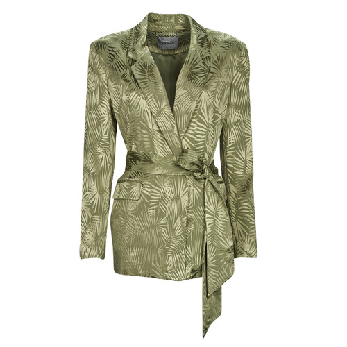 Vêtements Femme Vestes / Blazers Guess HOLLY BELTED BLAZER Kaki