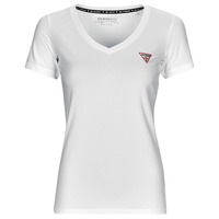 Vêtements Femme T-shirts manches courtes Guess SS VN MINI TRIANGLE TEE Blanc