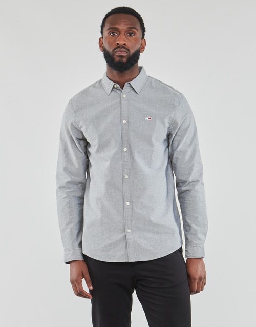 Tommy Jeans TJM CLASSIC OXFORD SHIRT Gris foncé