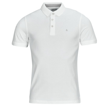 Vêtements Homme Polos manches courtes Jack & Jones JJEPAULOS POLO SS Blanc