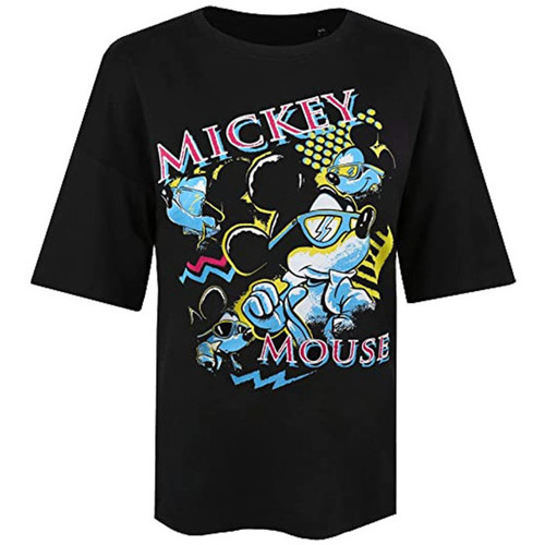 Vêtements Femme T-shirts manches longues Disney 90's Noir