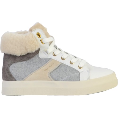 Chaussures Femme Baskets montantes Gant Basket Cuir Avona Beige