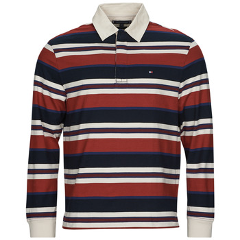 Vêtements Homme Polos manches longues Tommy Hilfiger NEW PREP STRIPE RUGBY Multicolore