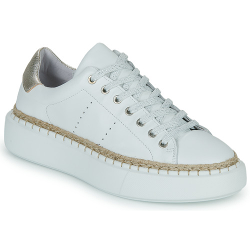 Chaussures Femme Baskets basses Regard MINNIE V1 VEAU BLANC Blanc