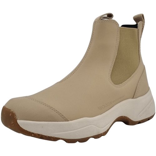 Chaussures Femme Bottes Woden  Beige