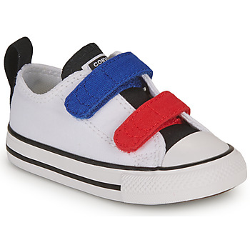 Chaussures Garçon Baskets basses Converse INFANT CONVERSE CHUCK TAYLOR ALL STAR 2V EASY-ON SUMMER TWILL LO Blanc / Bleu / Rouge