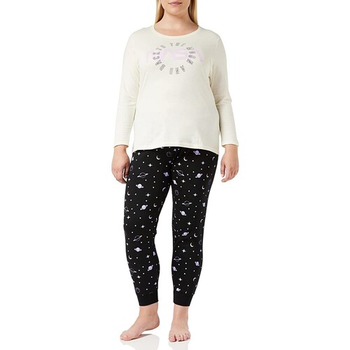 Vêtements Femme Pyjamas / Chemises de nuit Nasa To The Moon And Back Noir