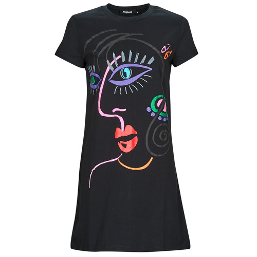 Vêtements Femme Robes courtes Desigual VEST_MALUA Noir