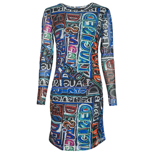 Vêtements Femme Robes courtes Desigual VEST_LETTERING Multicolore