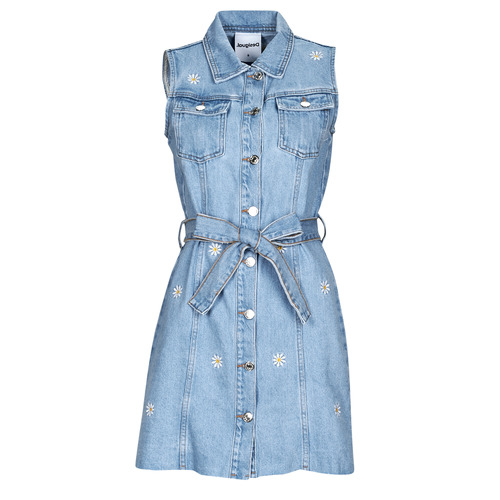 Vêtements Femme Robes courtes Desigual VEST_VIRGINNIE Bleu clair